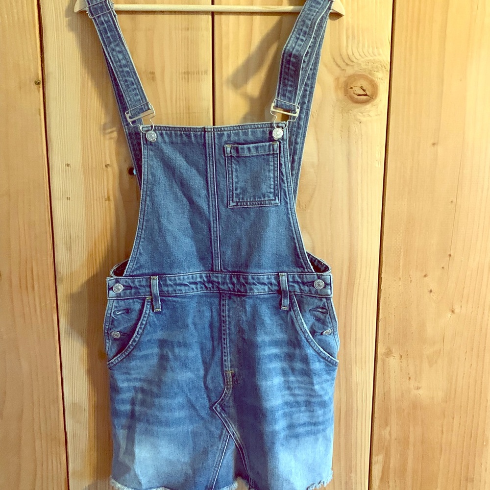 7for all Mankind Overall Jean Skirt sz M